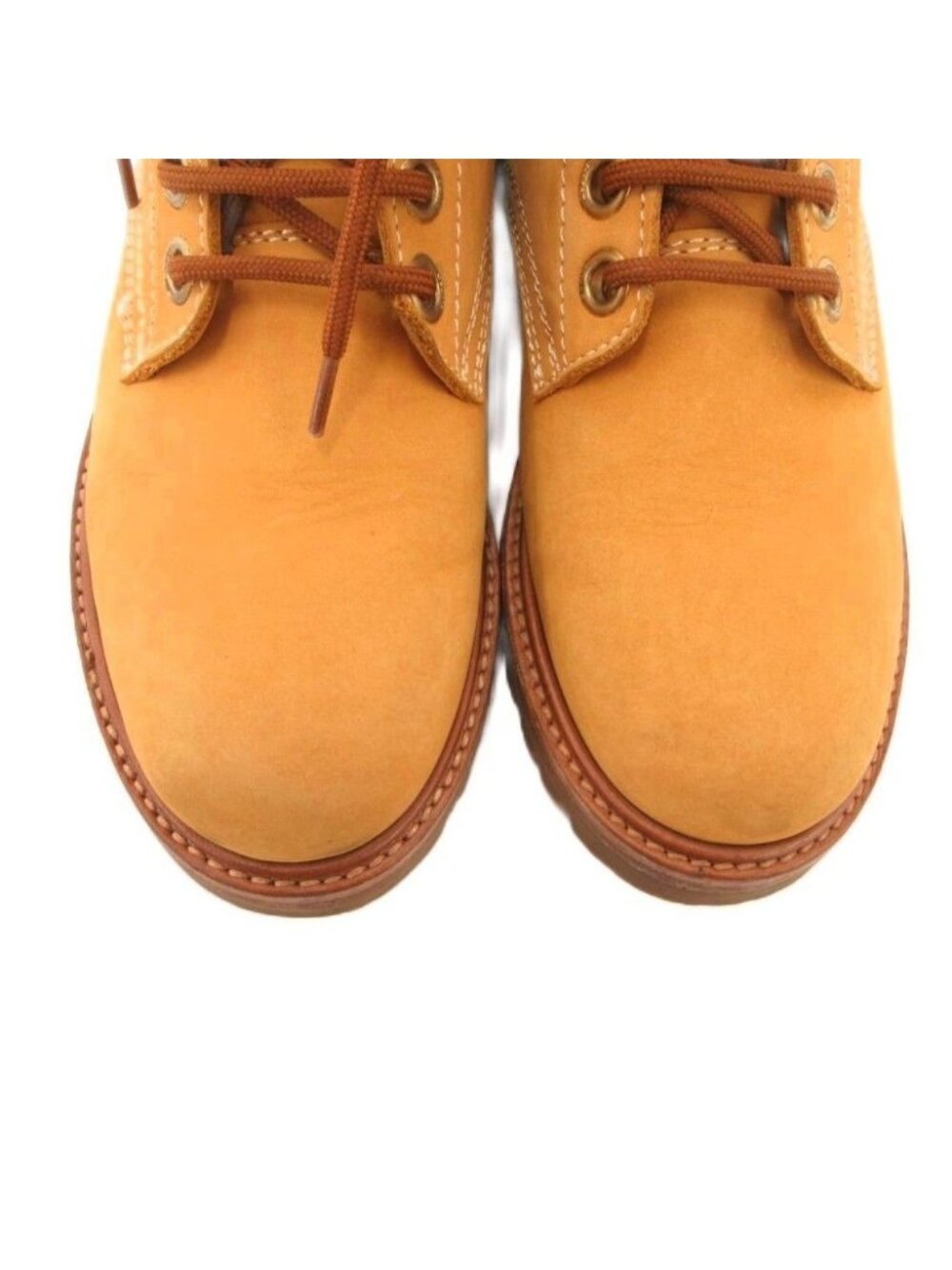 Celine Lace Up Boots Shoes Suede Leather 38 Yellow Brown - Picture 9 of 9